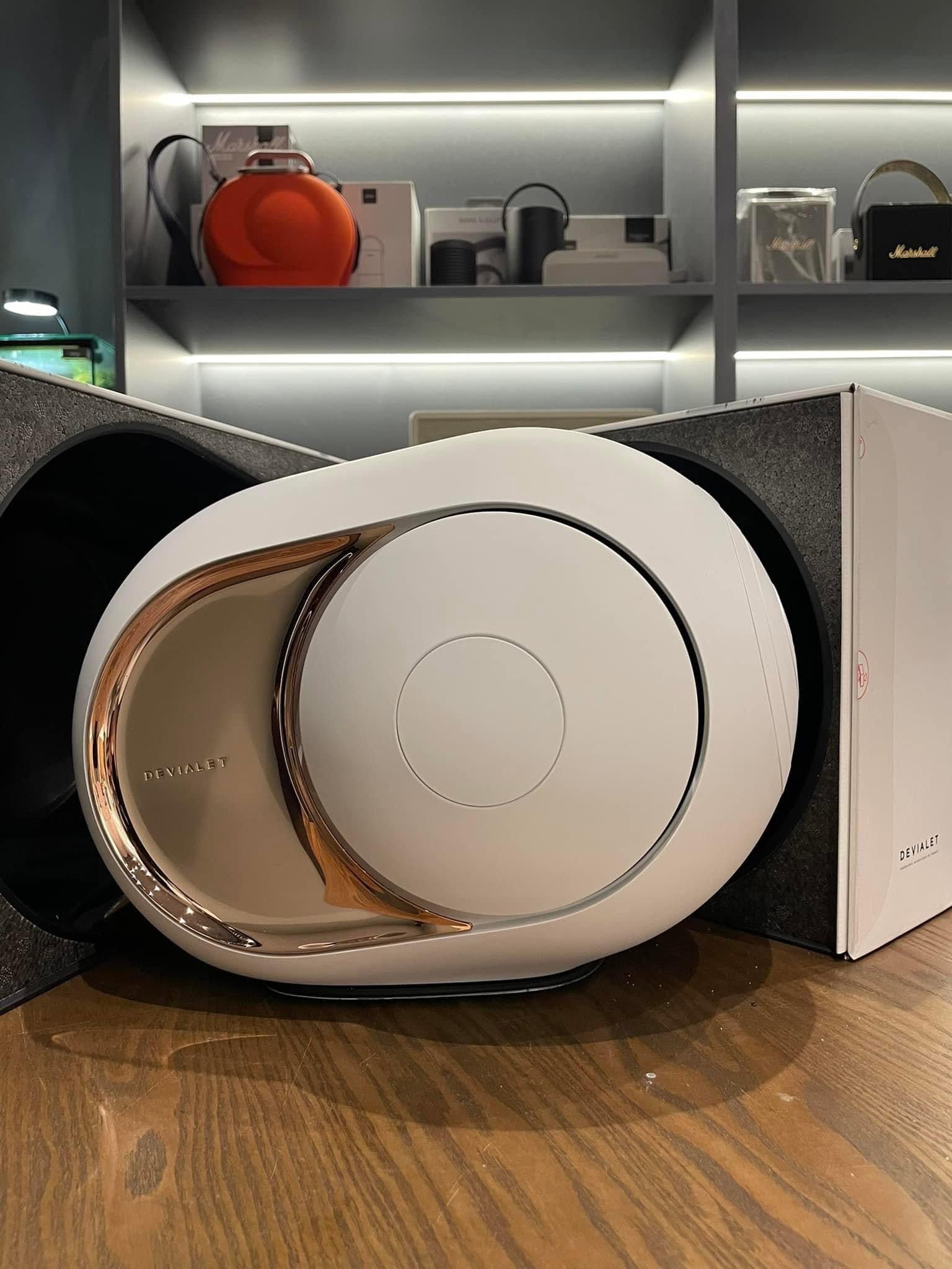 Loa Devialet Phantom Ultimate 108dB bản vàng hồng - ảnh thật tại showroom